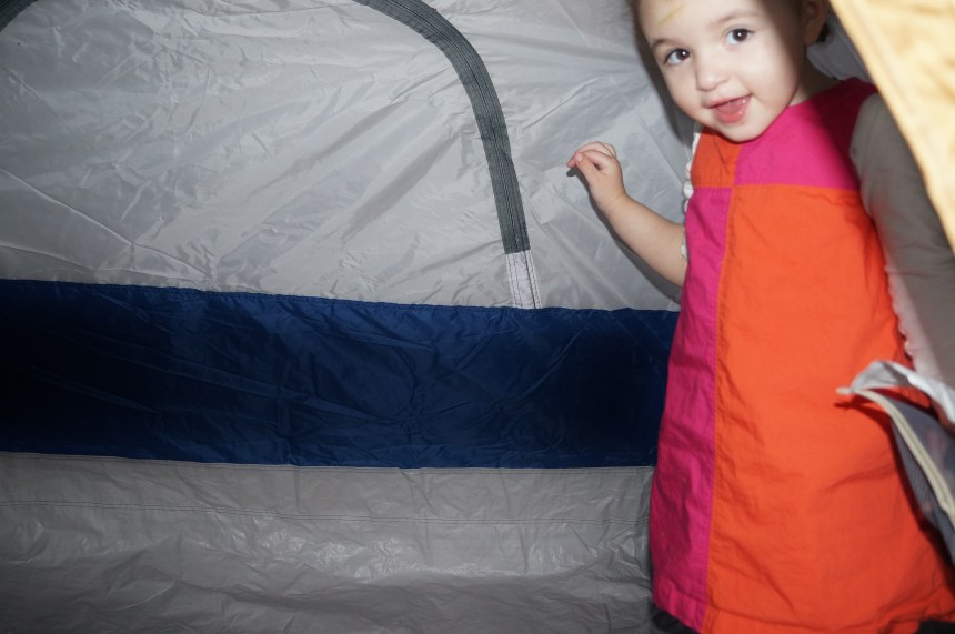 E loved the tent!