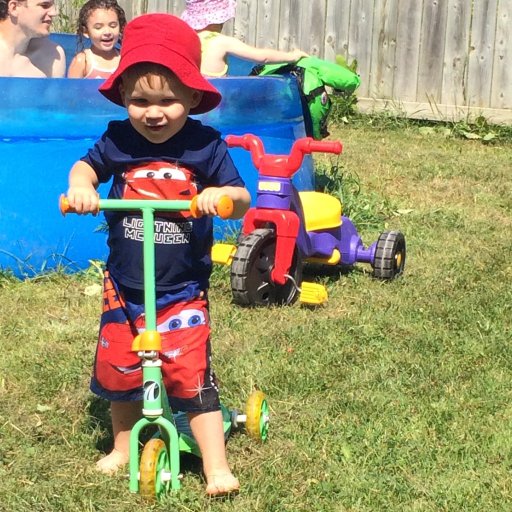 and cousins scooting