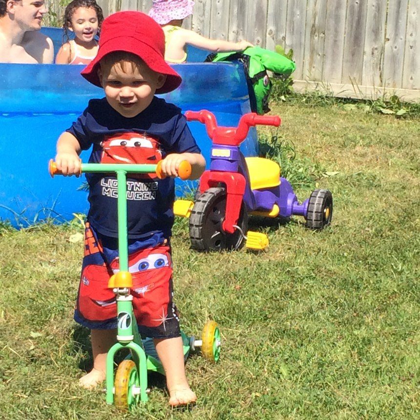 and cousins scooting