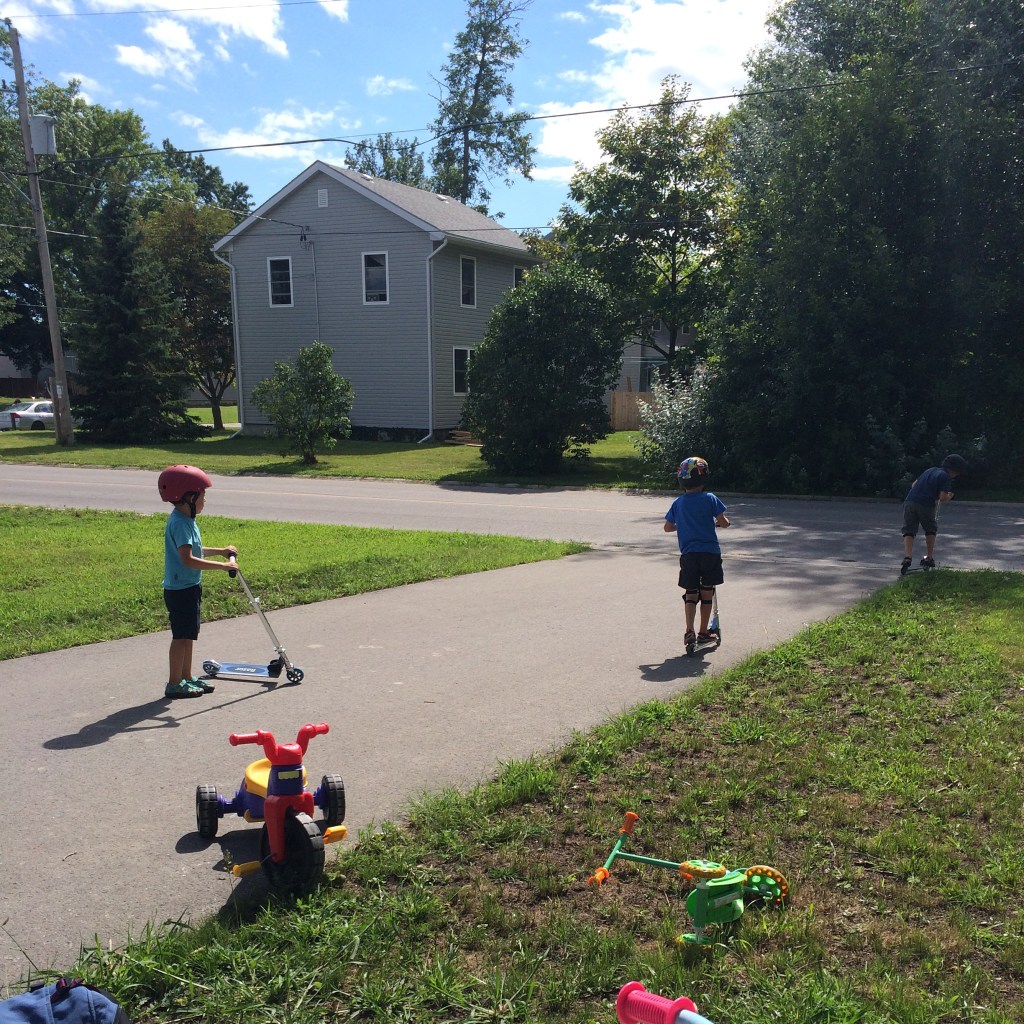 and other cousins scooting?