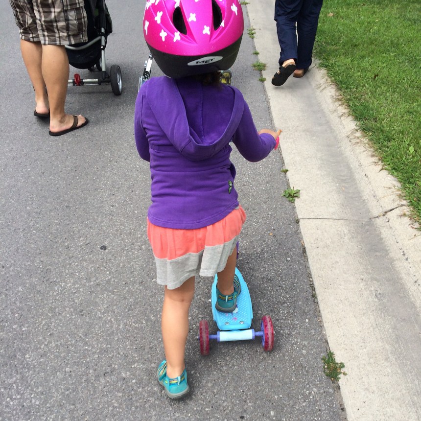 Did I mention scooting